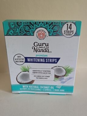 Guru Nanda Premium Whitening Strips - Teal & White